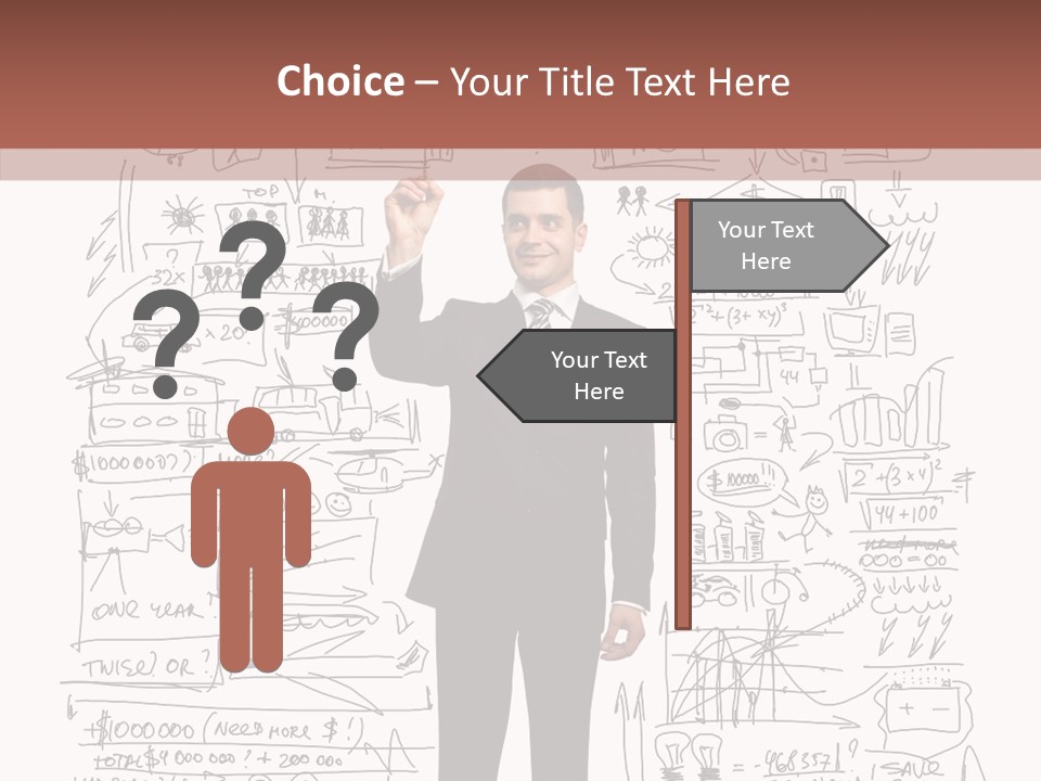 Background Message Sketch PowerPoint Template