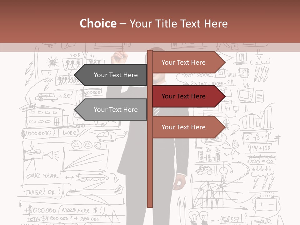 Background Message Sketch PowerPoint Template