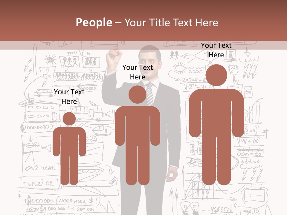 Background Message Sketch PowerPoint Template