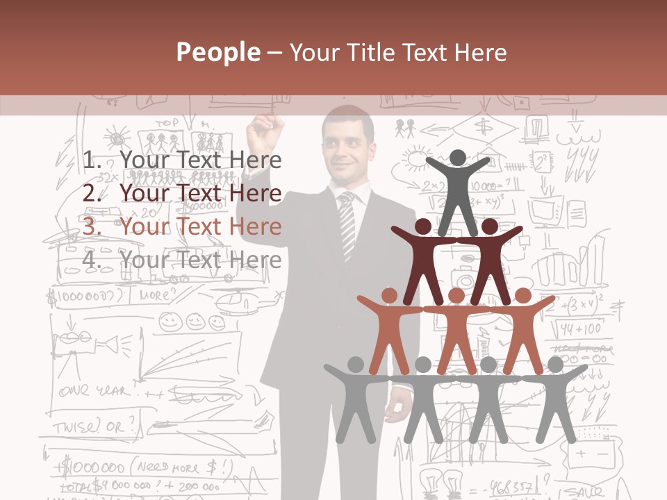 Background Message Sketch PowerPoint Template