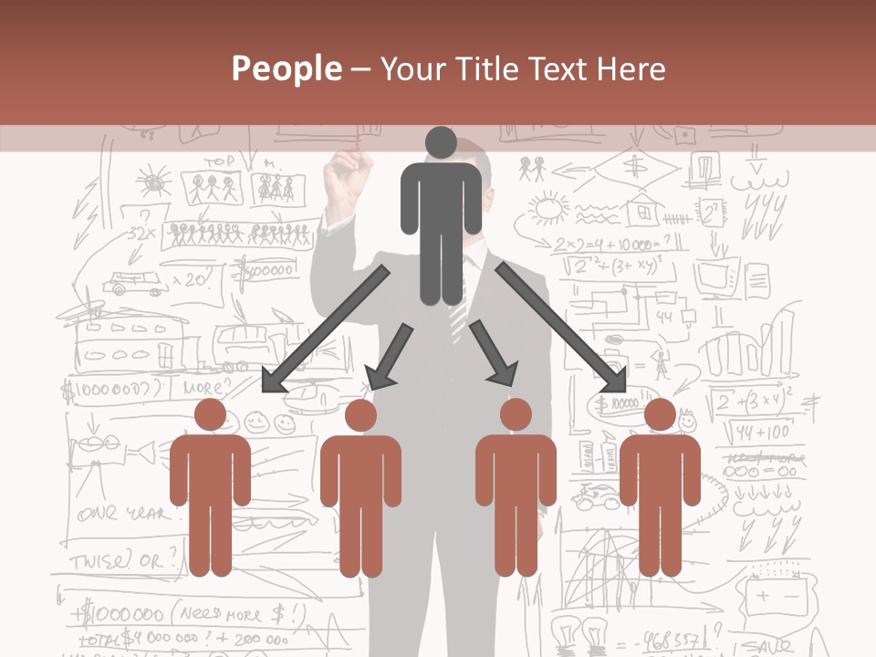 Background Message Sketch PowerPoint Template