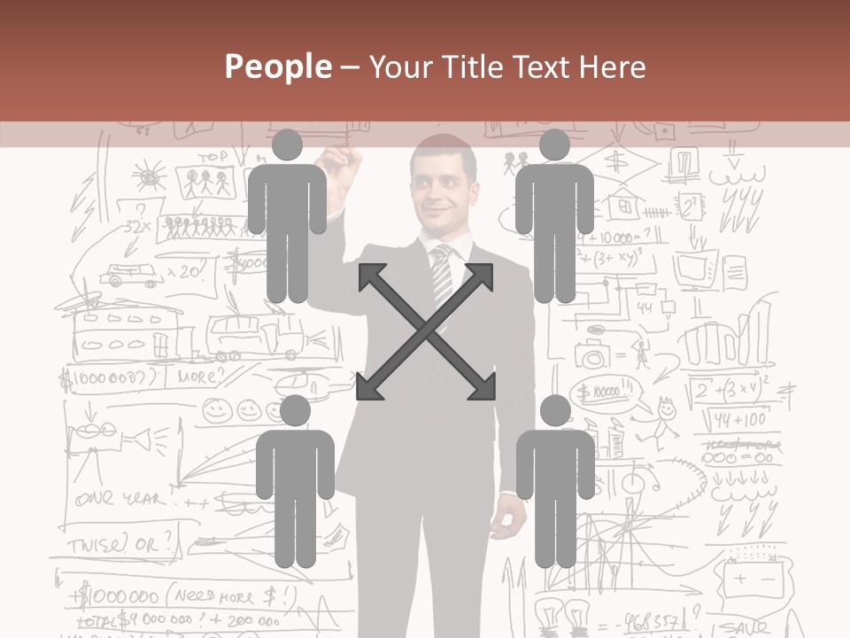 Background Message Sketch PowerPoint Template