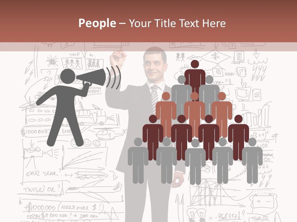 Background Message Sketch PowerPoint Template