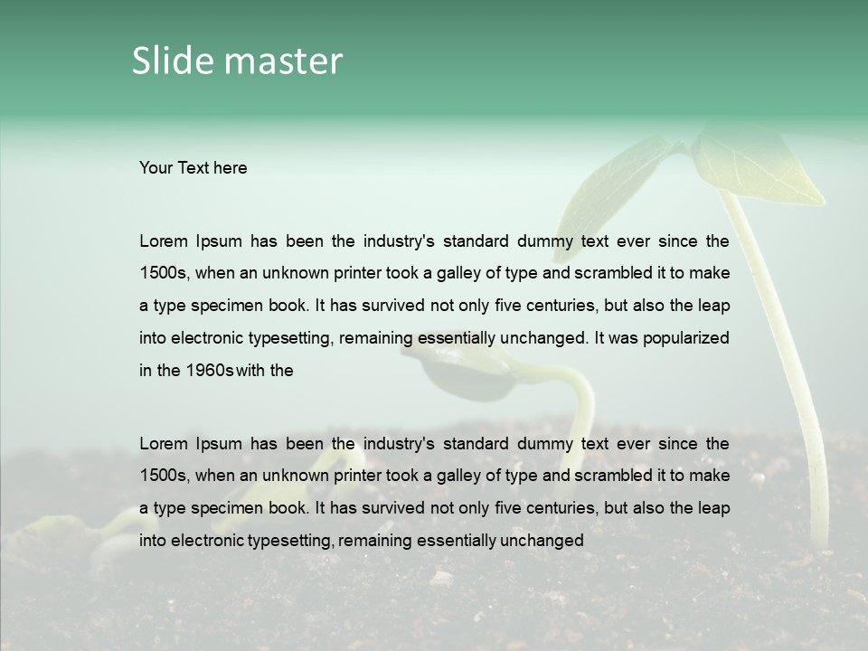 Botany Isolated Reforestation PowerPoint Template