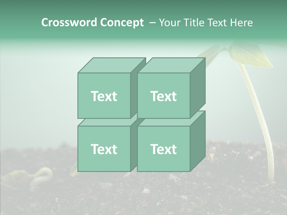 Botany Isolated Reforestation PowerPoint Template