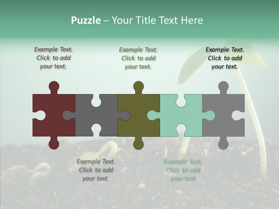 Botany Isolated Reforestation PowerPoint Template