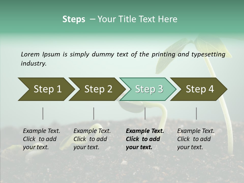 Botany Isolated Reforestation PowerPoint Template