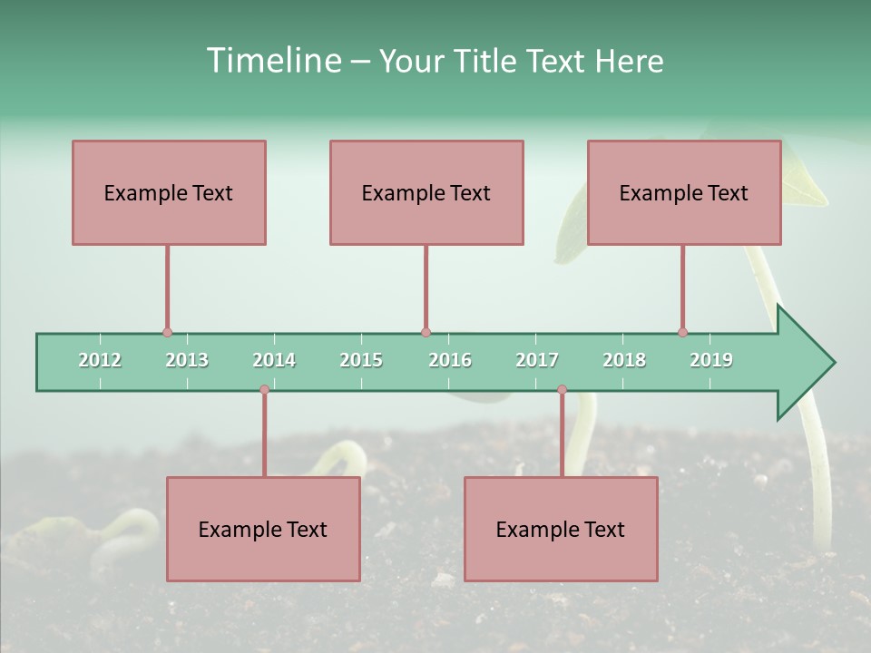 Botany Isolated Reforestation PowerPoint Template