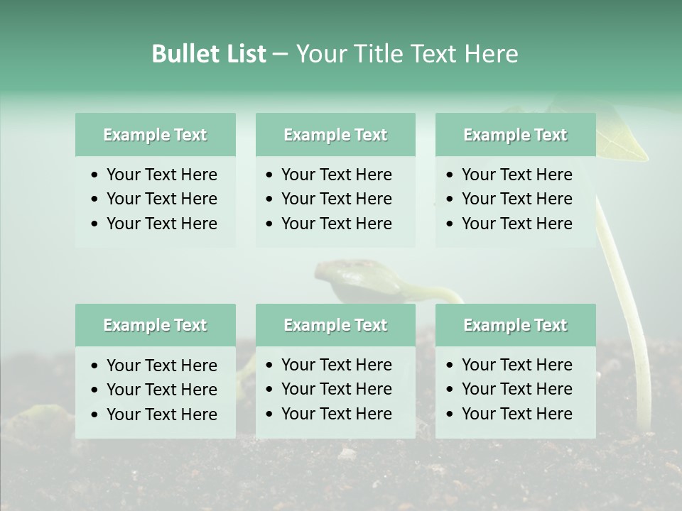 Botany Isolated Reforestation PowerPoint Template