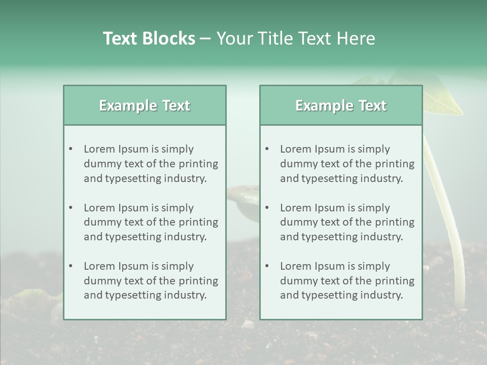 Botany Isolated Reforestation PowerPoint Template