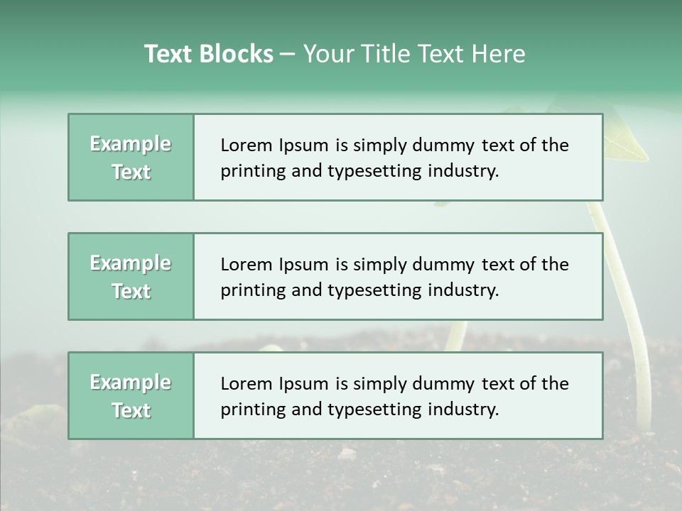 Botany Isolated Reforestation PowerPoint Template