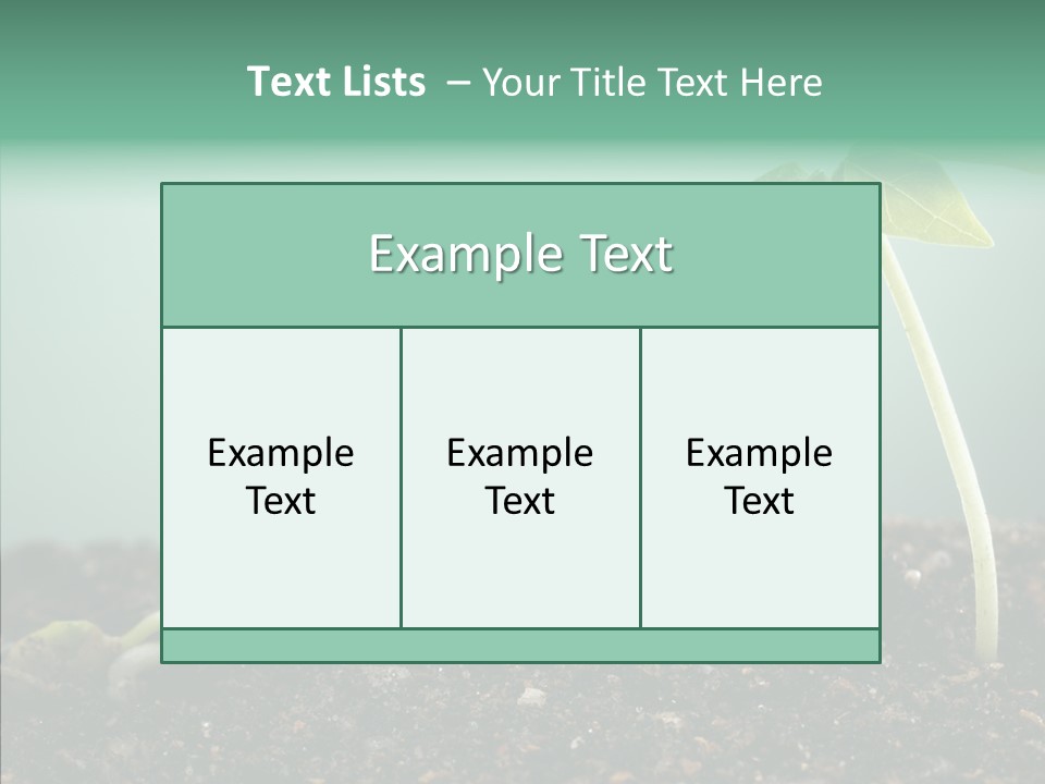 Botany Isolated Reforestation PowerPoint Template