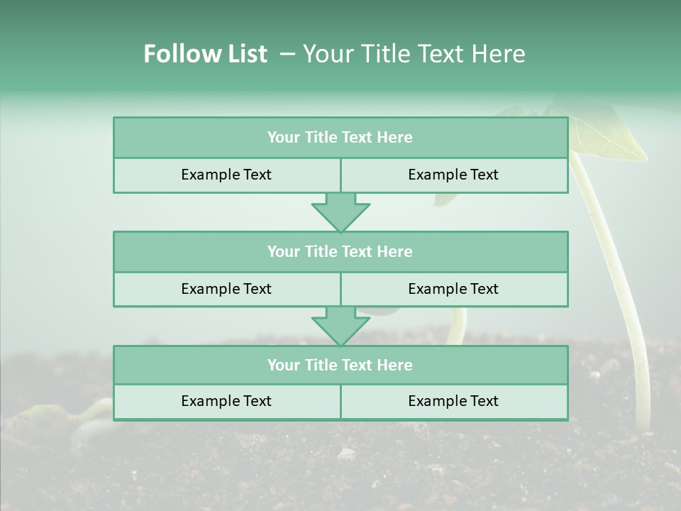 Botany Isolated Reforestation PowerPoint Template