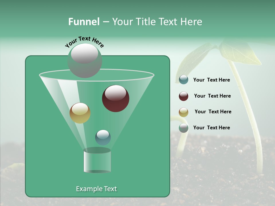 Botany Isolated Reforestation PowerPoint Template