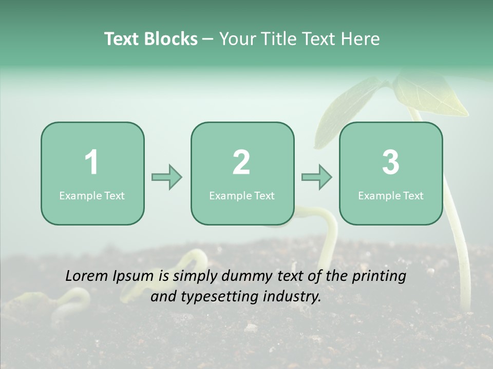 Botany Isolated Reforestation PowerPoint Template