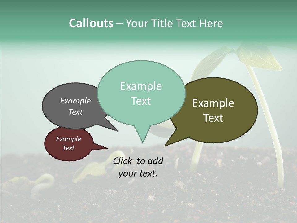 Botany Isolated Reforestation PowerPoint Template