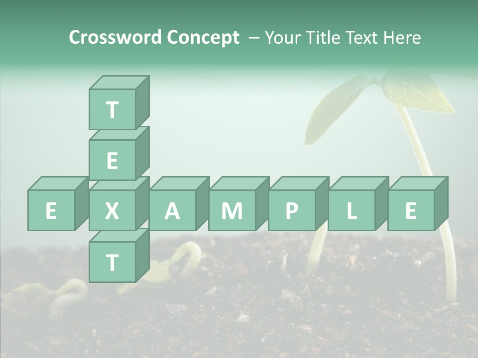 Botany Isolated Reforestation PowerPoint Template