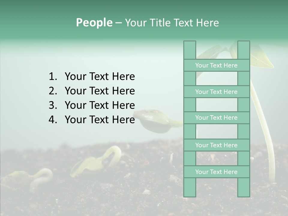 Botany Isolated Reforestation PowerPoint Template