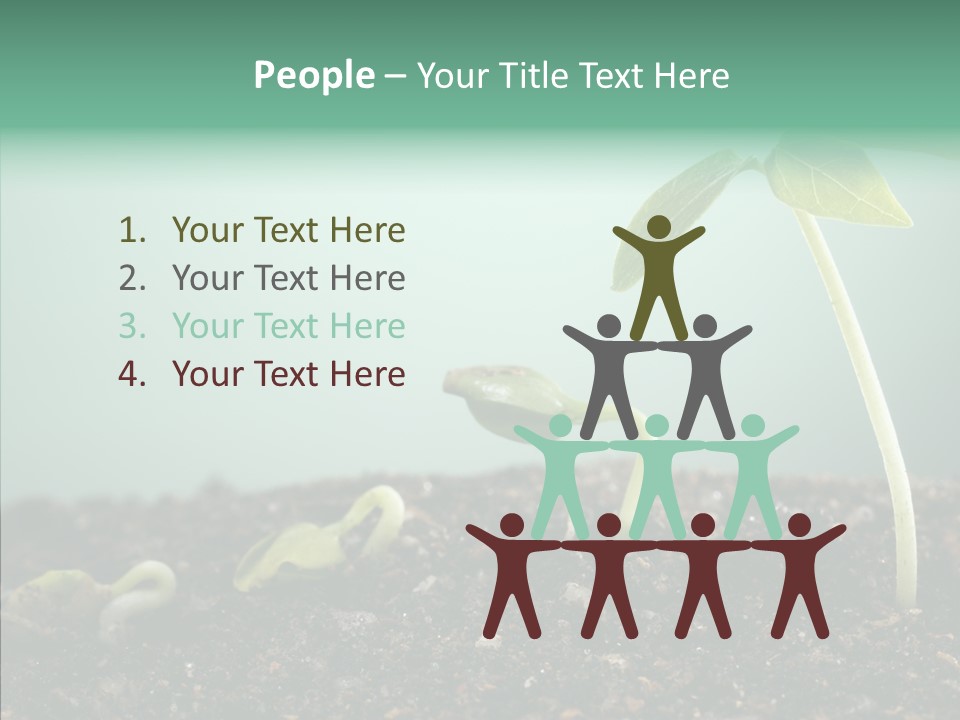 Botany Isolated Reforestation PowerPoint Template