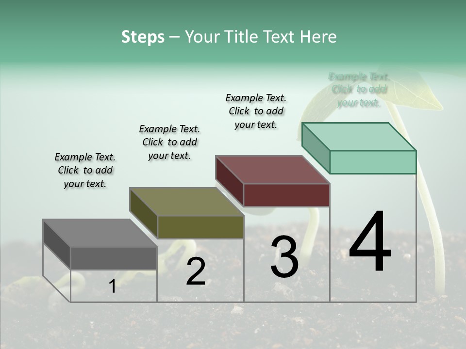 Botany Isolated Reforestation PowerPoint Template