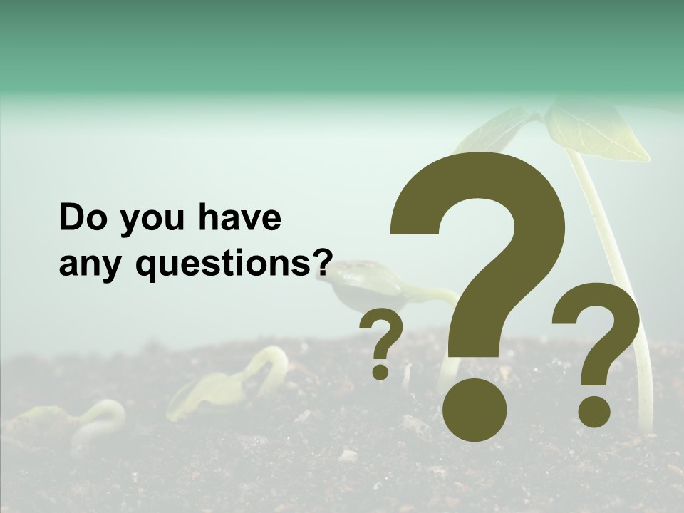 Botany Isolated Reforestation PowerPoint Template