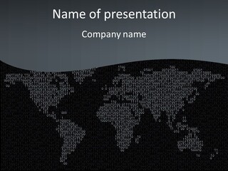 Black Pattern Idea PowerPoint Template