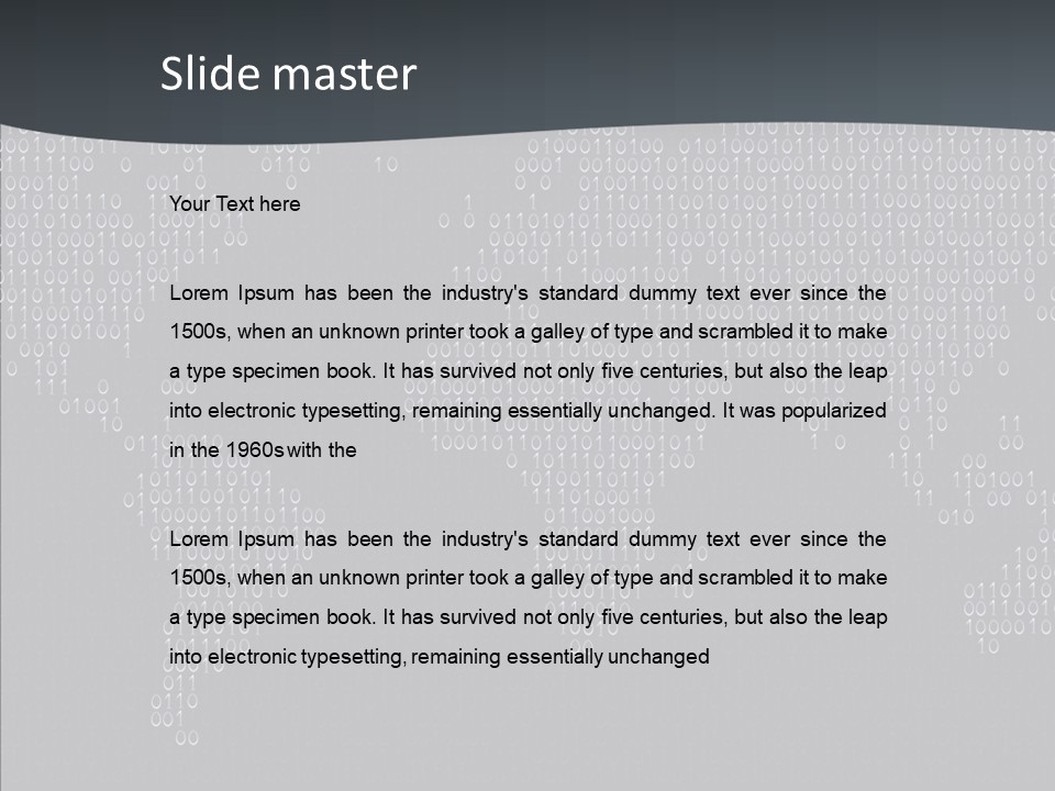 Black Pattern Idea PowerPoint Template