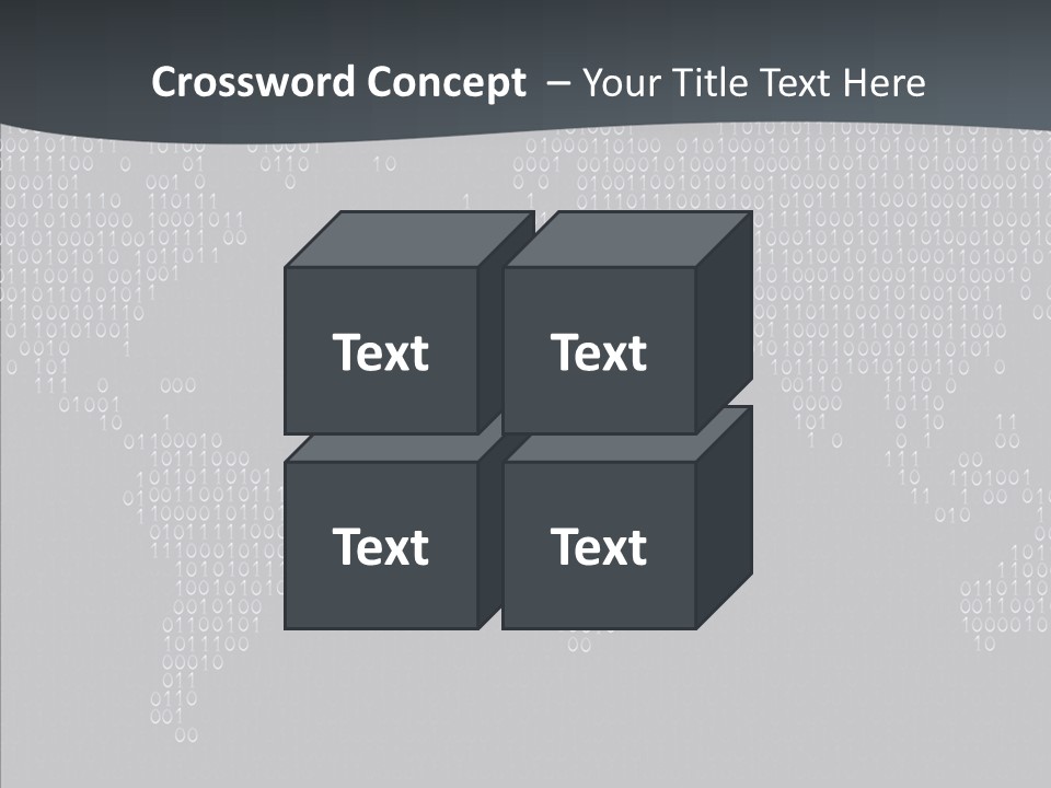 Black Pattern Idea PowerPoint Template