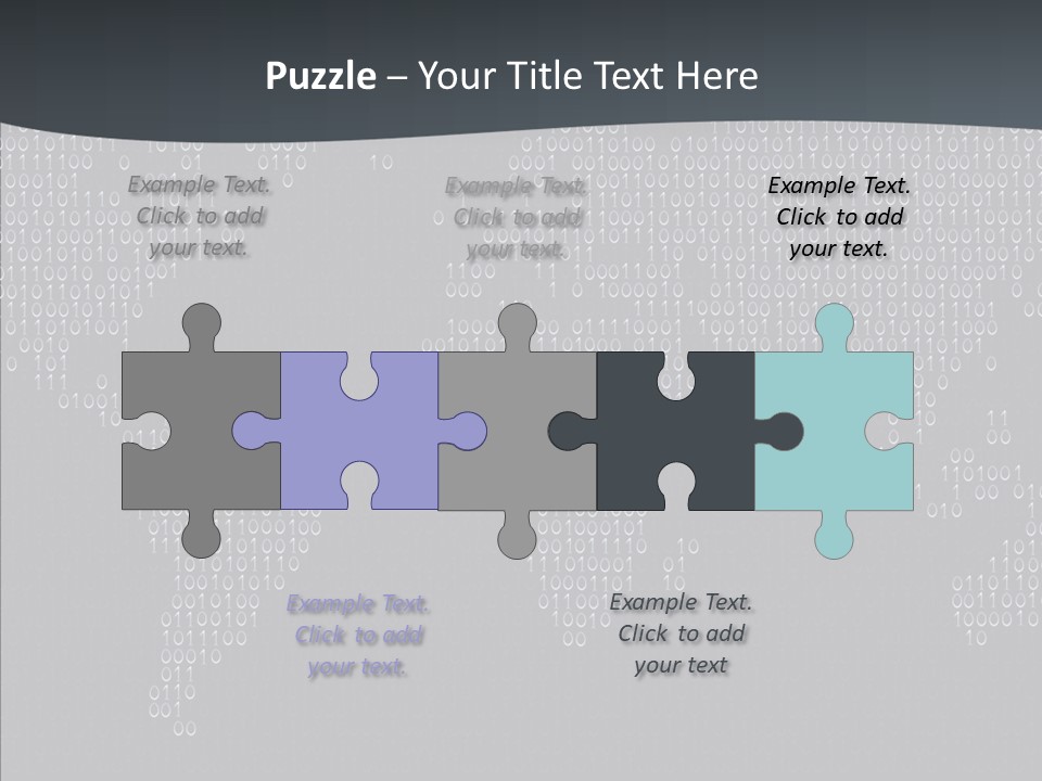 Black Pattern Idea PowerPoint Template