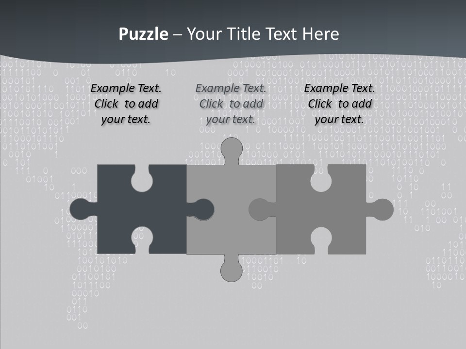 Black Pattern Idea PowerPoint Template