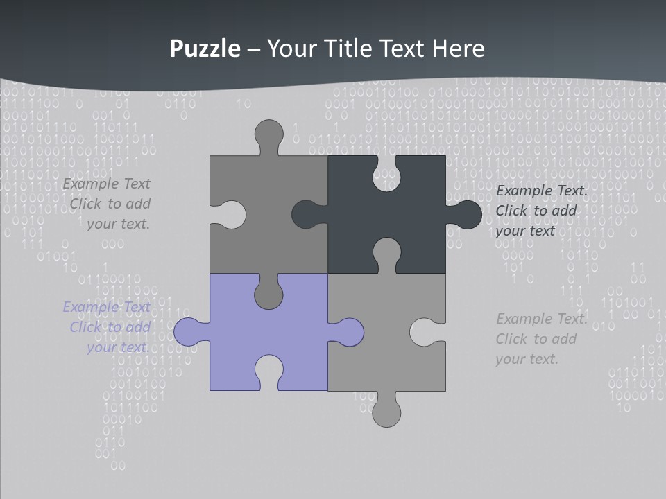 Black Pattern Idea PowerPoint Template