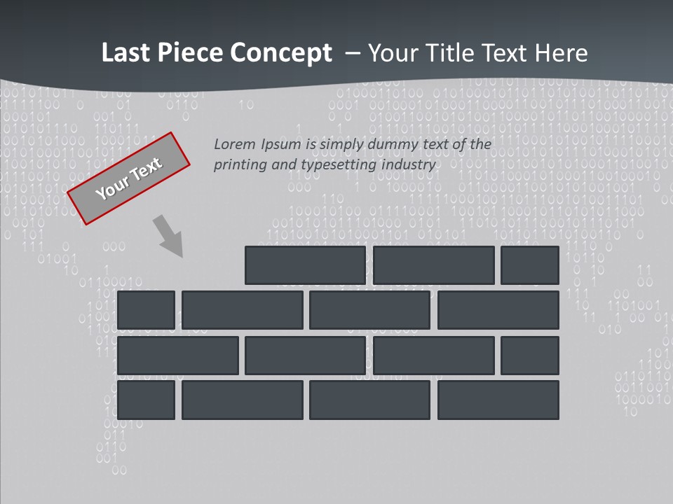 Black Pattern Idea PowerPoint Template