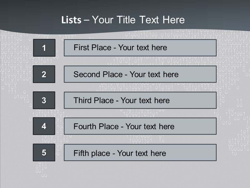 Black Pattern Idea PowerPoint Template