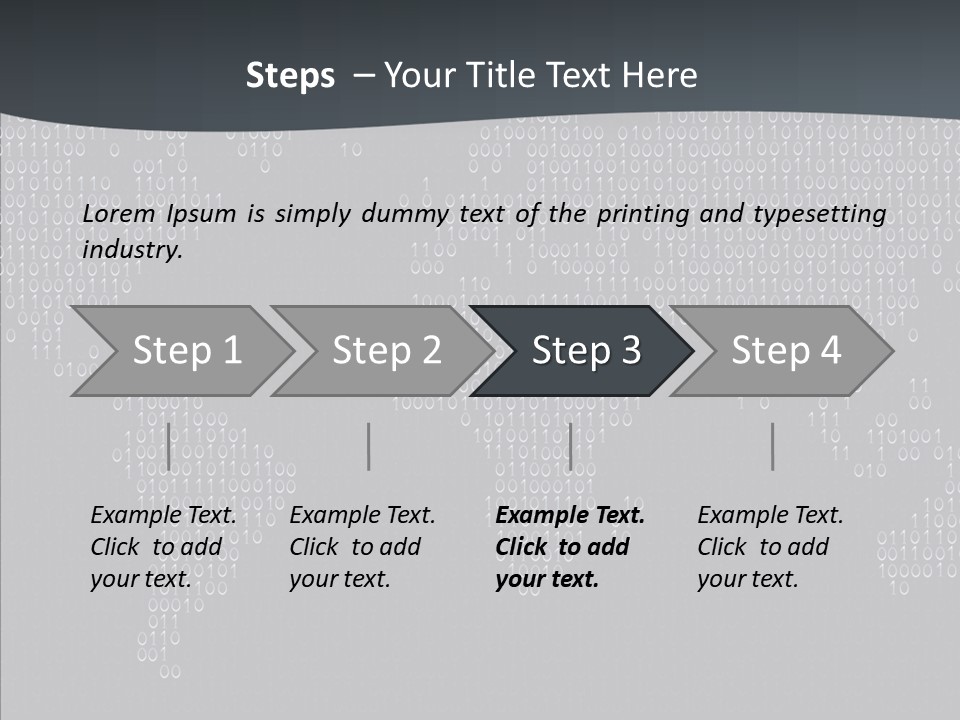 Black Pattern Idea PowerPoint Template