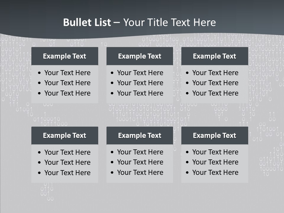 Black Pattern Idea PowerPoint Template