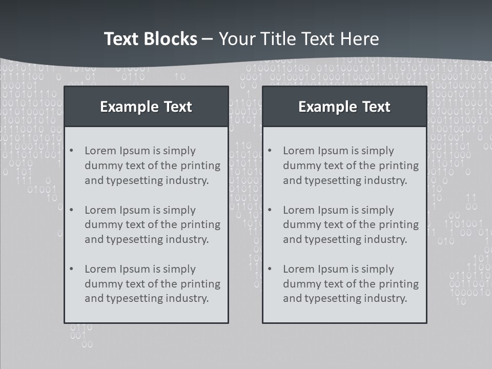 Black Pattern Idea PowerPoint Template