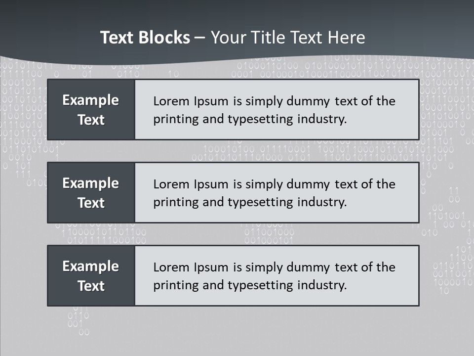 Black Pattern Idea PowerPoint Template