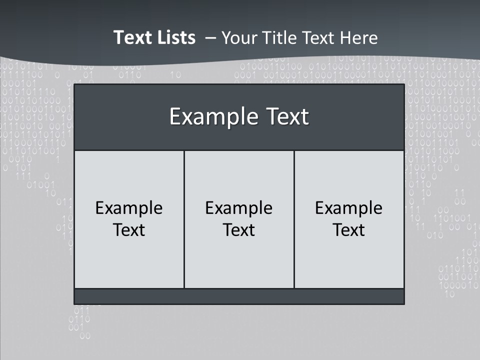 Black Pattern Idea PowerPoint Template