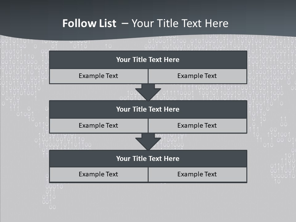Black Pattern Idea PowerPoint Template