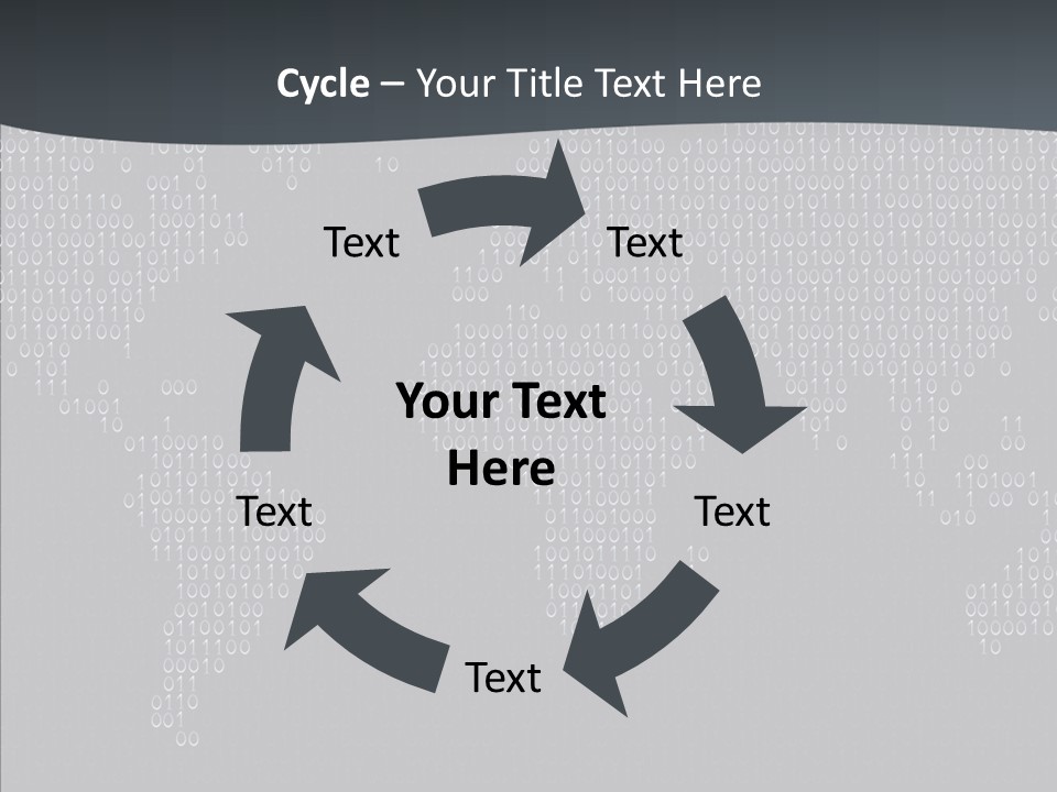 Black Pattern Idea PowerPoint Template