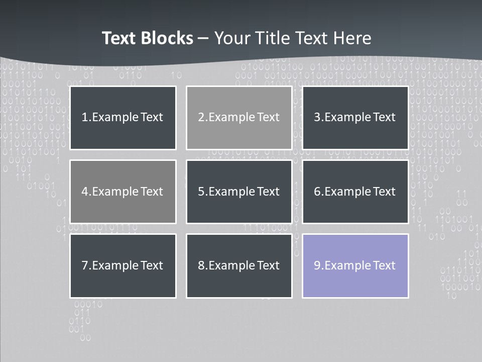 Black Pattern Idea PowerPoint Template