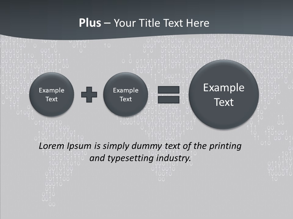 Black Pattern Idea PowerPoint Template