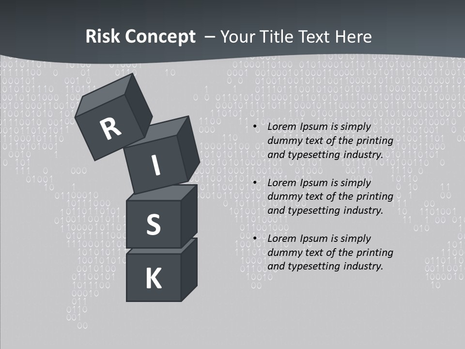 Black Pattern Idea PowerPoint Template