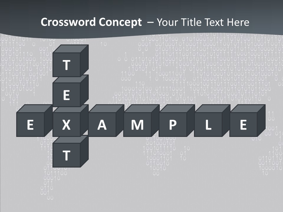 Black Pattern Idea PowerPoint Template