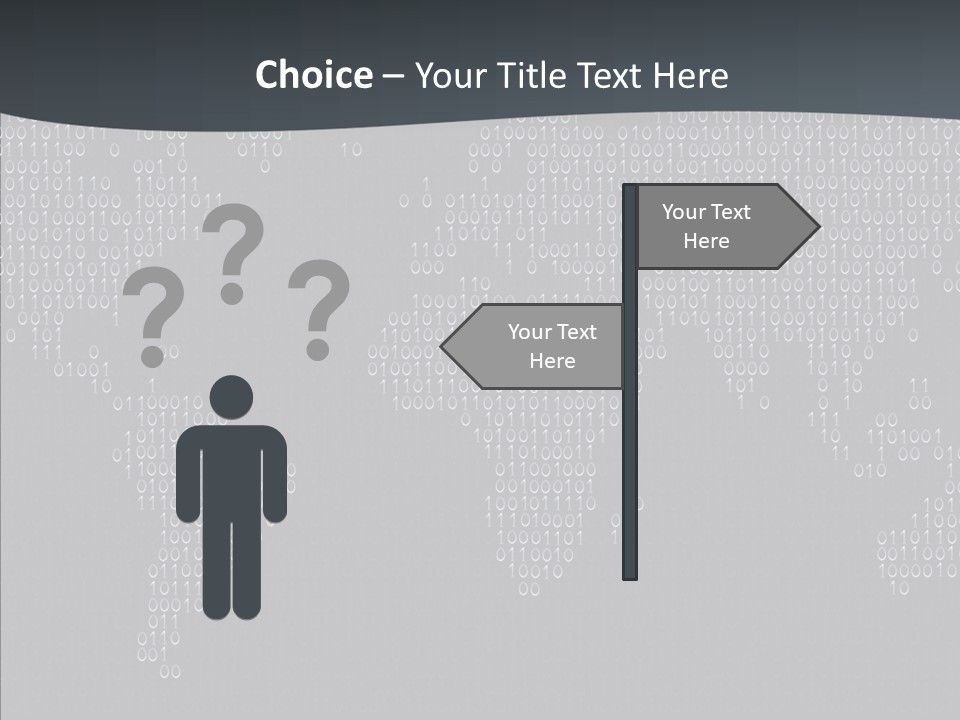 Black Pattern Idea PowerPoint Template