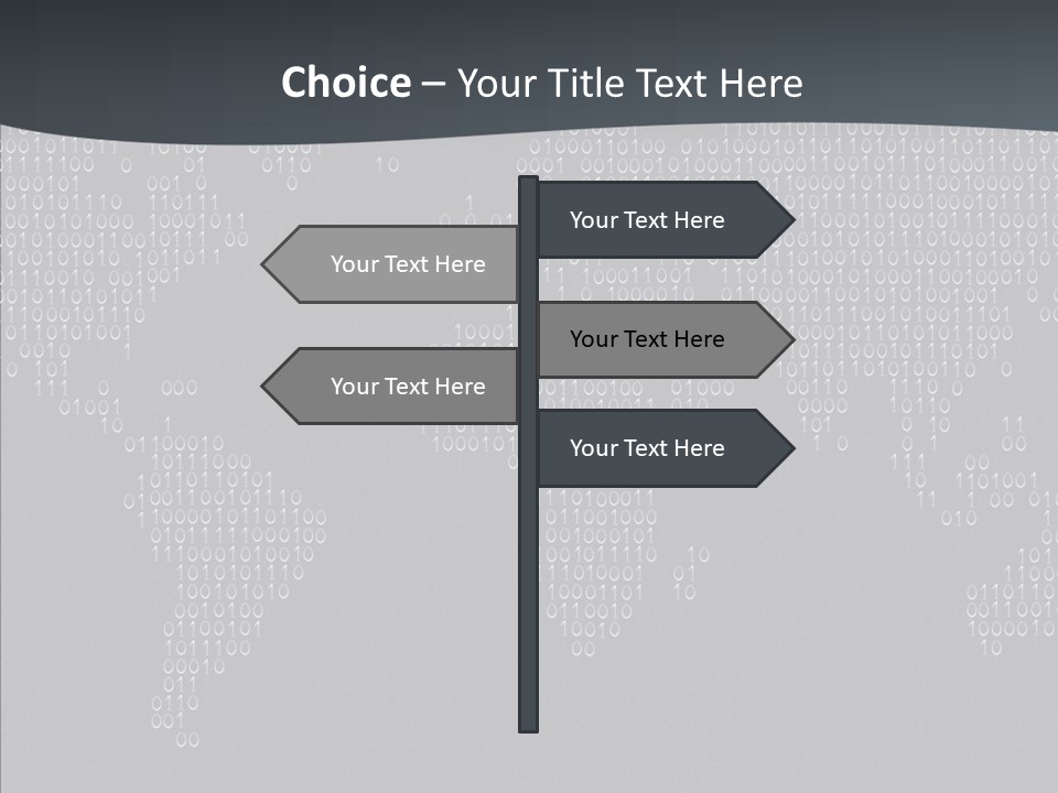 Black Pattern Idea PowerPoint Template