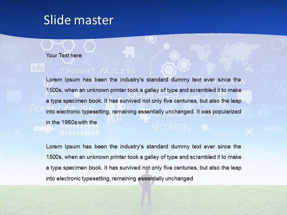 Ideas Stocks Suit PowerPoint Template