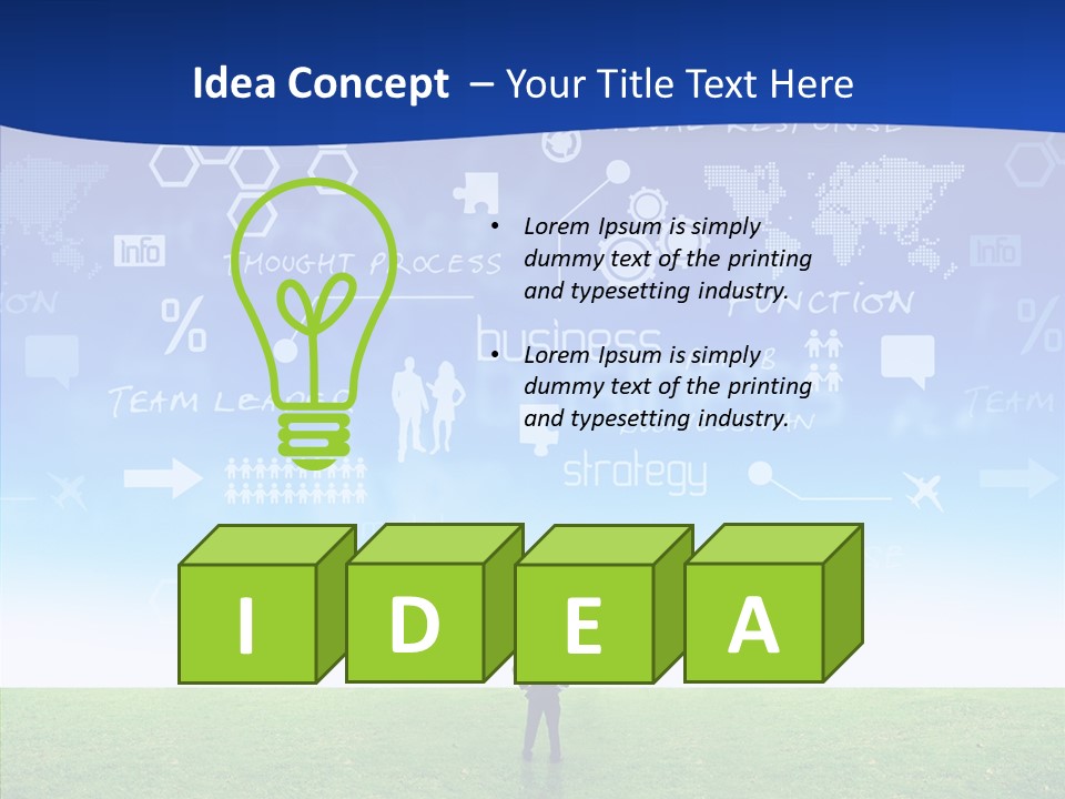 Ideas Stocks Suit PowerPoint Template
