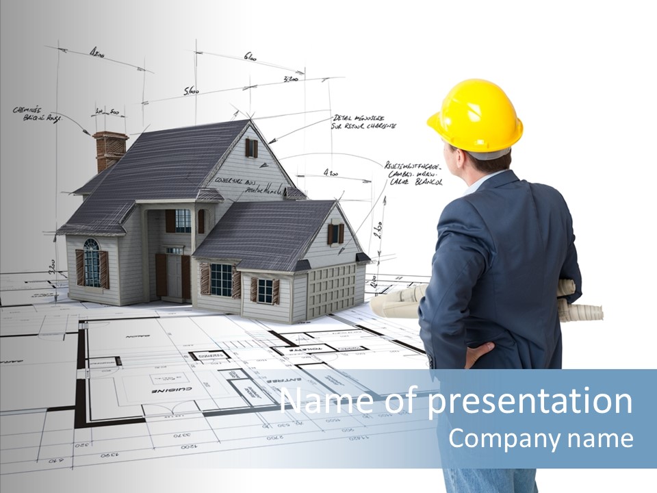 Constructor Design Plan PowerPoint Template