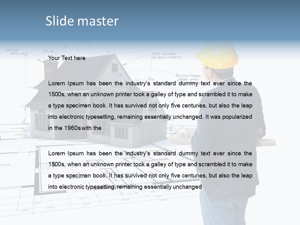 Constructor Design Plan PowerPoint Template